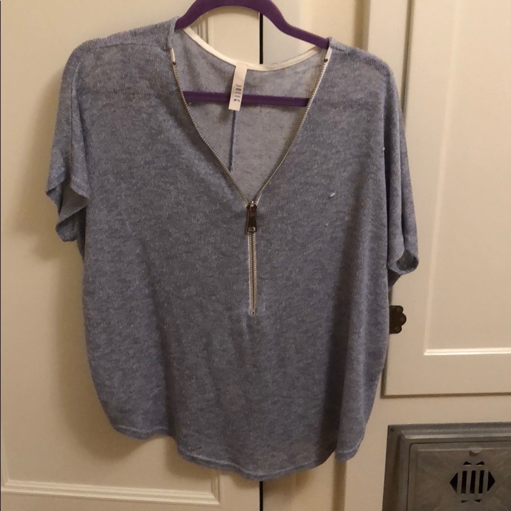 Zip front shirt